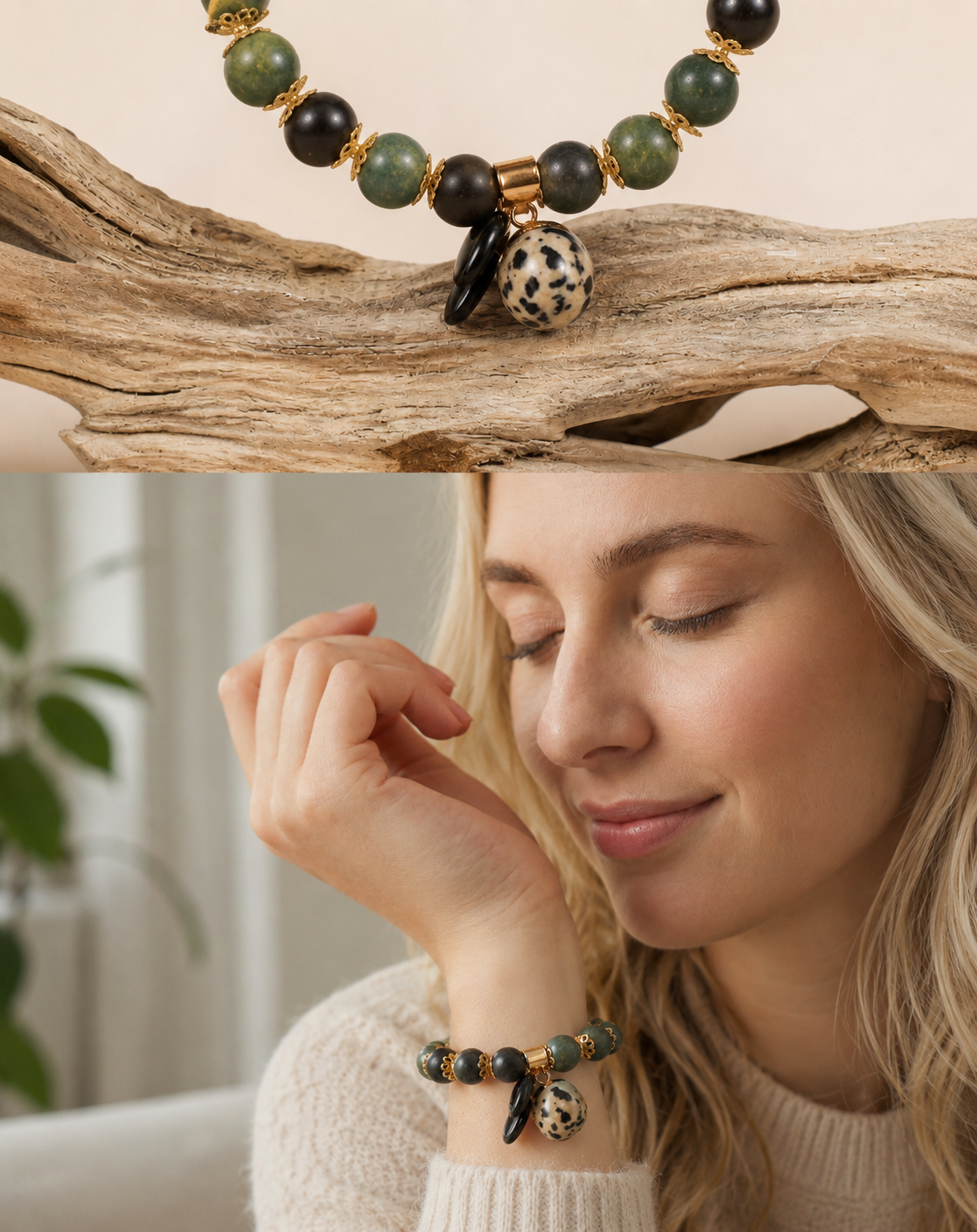 Bidrar till en lugn och harmonisk känsla i vardagen samtidigt som den eleganta designen gör smycket enkelt att matcha med både vardags- och festkläder.