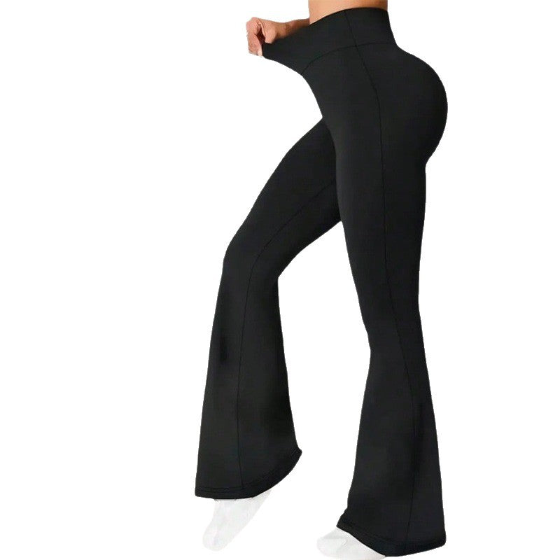 Lätta yogabyxor med hög midja