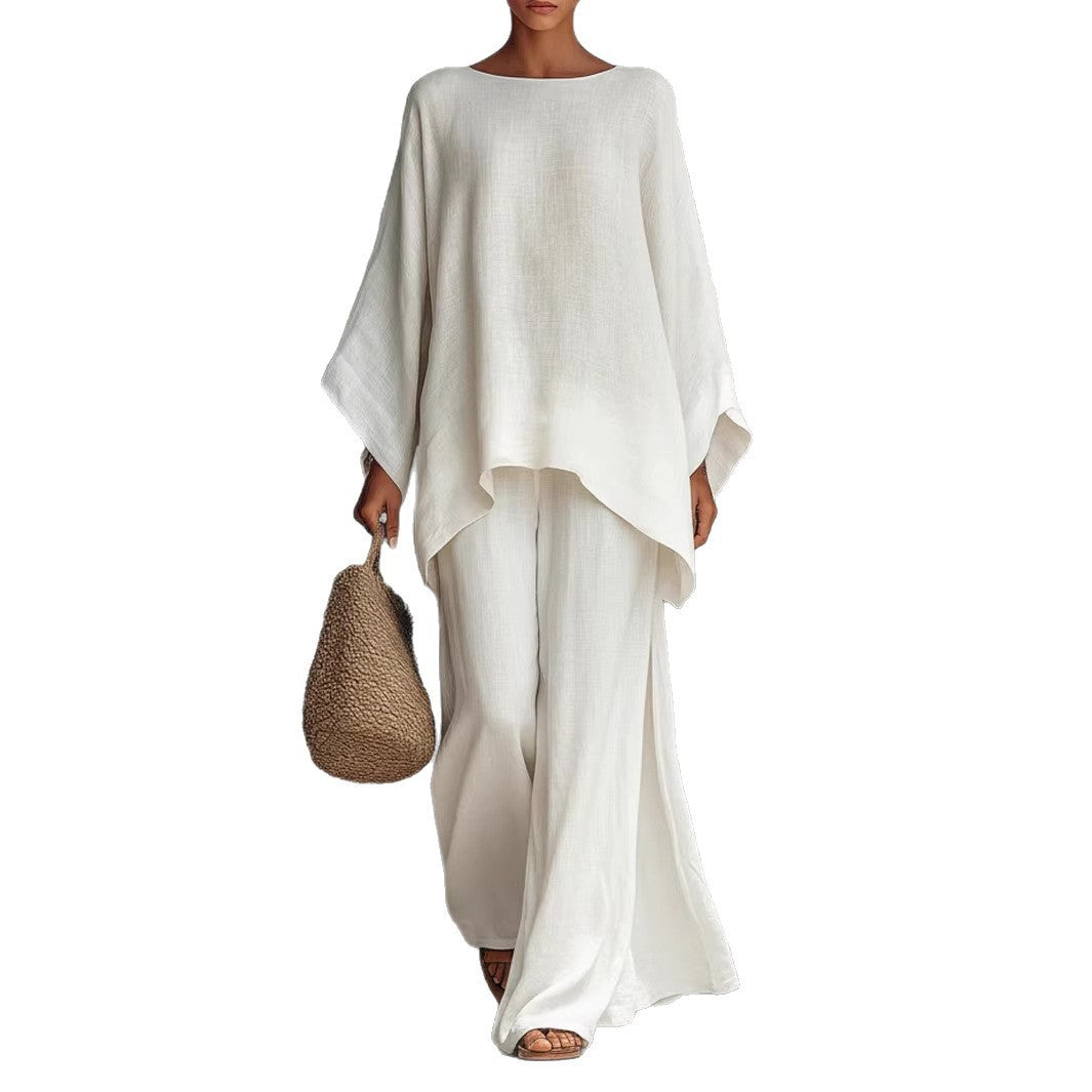 Stilrent set med topp & vida byxor